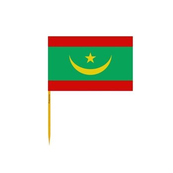 Wykałaczki Oficjalna flaga Mauretanii w partiach po 100 sztuk o długości 8 cm - Inny producent (majster PL)