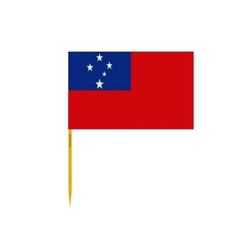 Wykałaczki Samoa Flag w zestawach po 100 sztuk o długości 10cm - Inny producent (majster PL)