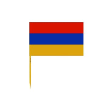 Wykałaczki z flagą Armenii w zestawach po 100 sztuk o długości 10 cm - Inny producent (majster PL)