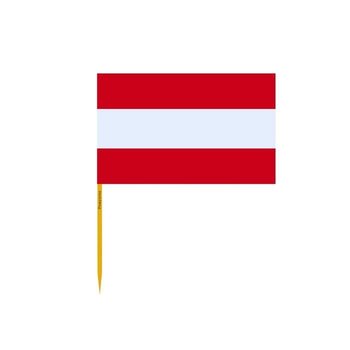 Wykałaczki z flagą Austrii w zestawach po 100 sztuk o długości 10cm - Inny producent (majster PL)