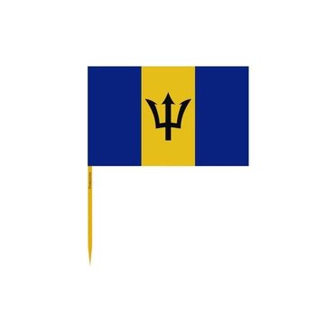 Wykałaczki z flagą Barbadosu w zestawach po 100 sztuk, długość 12cm - Inny producent (majster PL)