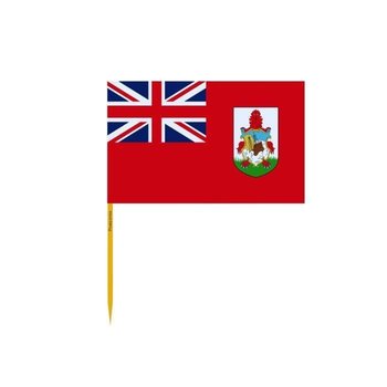 Wykałaczki z flagą Bermudów w zestawach po 100 sztuk o długości 10 cm - Inny producent (majster PL)