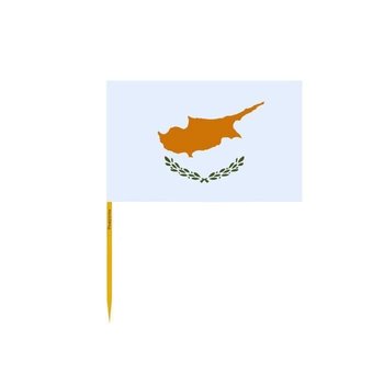 Wykałaczki z flagą Cypru w zestawach po 100 sztuk o długości 8cm - Inny producent (majster PL)