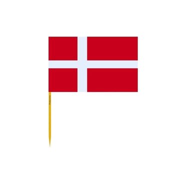 Wykałaczki z flagą Danii w zestawach po 100 sztuk o długości 10 cm - Inny producent (majster PL)