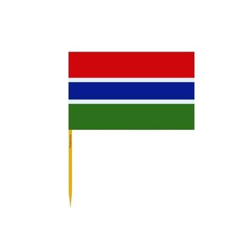 Wykałaczki z flagą Gambii w zestawach po 100 sztuk, długość 12cm - Inny producent (majster PL)