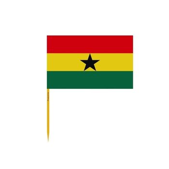 Wykałaczki z flagą Ghany pakowane po 100 sztuk o długości 10 cm - Inny producent (majster PL)