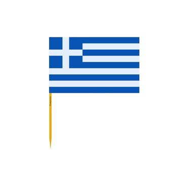 Wykałaczki z flagą Grecji w zestawach po 100 sztuk o długości 10 cm - Inny producent (majster PL)