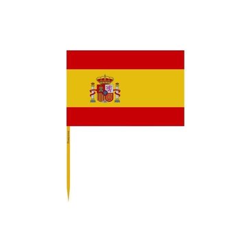 Wykałaczki z flagą Hiszpanii w zestawach po 100 sztuk o długości 10 cm - Inny producent (majster PL)