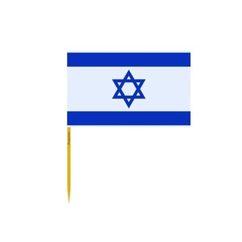 Wykałaczki z flagą Izraela pakowane po 100 sztuk o długości 8 cm - Inny producent (majster PL)