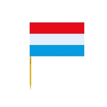 Wykałaczki z flagą Luksemburga pakowane po 100 sztuk o długości 12 cm - Inny producent (majster PL)