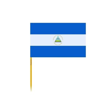Wykałaczki z flagą Nikaragui w zestawach po 100 sztuk o długości 8cm - Inny producent (majster PL)