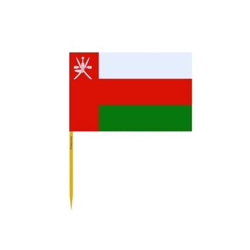 Wykałaczki z flagą Omanu w zestawach po 100 sztuk, długość 12cm - Inny producent (majster PL)