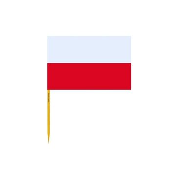 Wykałaczki z flagą Polski w zestawach po 100 sztuk o długości 12cm - Inny producent (majster PL)