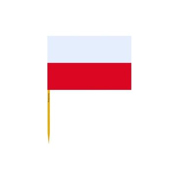 Wykałaczki z flagą Polski w zestawach po 100 sztuk o długości 8cm - Inny producent (majster PL)