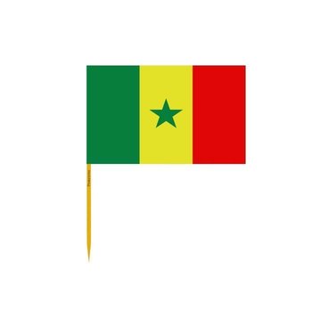 Wykałaczki z flagą Senegalu pakowane po 100 sztuk o długości 12cm - Inny producent (majster PL)