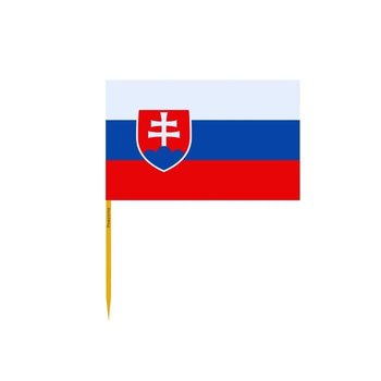 Wykałaczki z flagą Słowacji w zestawach po 100 sztuk o długości 8 cm - Inny producent (majster PL)