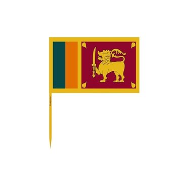 Wykałaczki z flagą Sri Lanki pakowane po 100 sztuk o długości 8 cm - Inny producent (majster PL)
