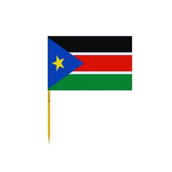 Wykałaczki z flagą Sudanu Południowego w zestawach po 100 sztuk, długość 12cm - Inny producent (majster PL)