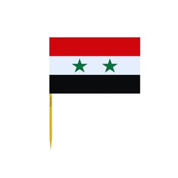 Wykałaczki z flagą Syrii w zestawach po 100 sztuk o długości 10 cm - Inny producent (majster PL)