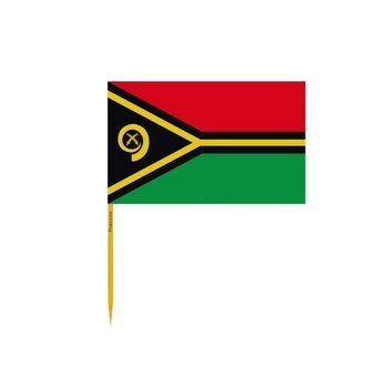 Wykałaczki z flagą Vanuatu w zestawach po 100 sztuk, długość 12cm - Inny producent (majster PL)