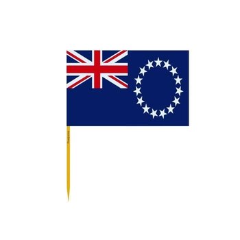 Wykałaczki z flagą Wysp Cooka w zestawach po 100 sztuk o długości 8 cm - Inny producent (majster PL)