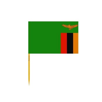 Wykałaczki z flagą Zambii w zestawach po 100 sztuk o długości 12 cm - Inny producent (majster PL)