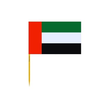 Wykałaczki z flagą Zjednoczonych Emiratów Arabskich w zestawach po 100 sztuk o długości 10 cm - Inny producent (majster PL)