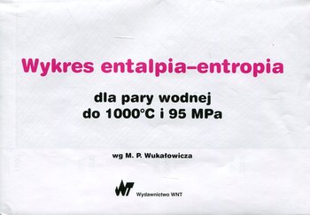 Wykres entalpia-entropia dla pary wodnej do 1000 C i 95 MPa - Wukałowicz M.P.