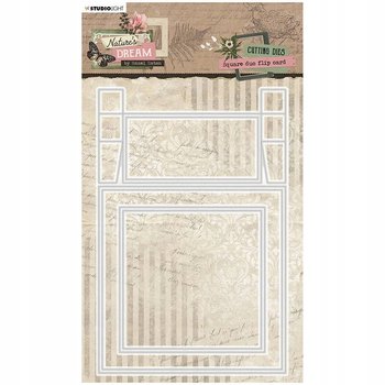 WYKROJNIK StudioLight - Square due flip card baza kartki z okienkami - Studio Light