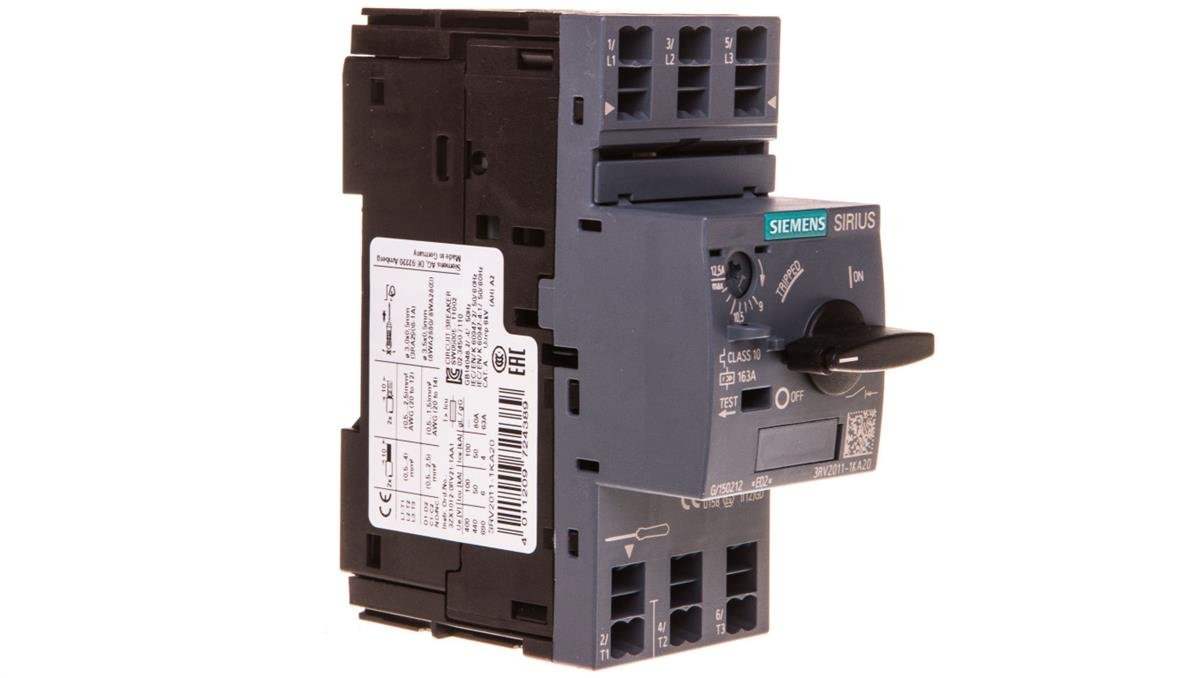 Wyĺ‚ä…cznik silnikowy 3p 5kw 9-12,5a s00 3rv2011-1ka20 - Siemens ...