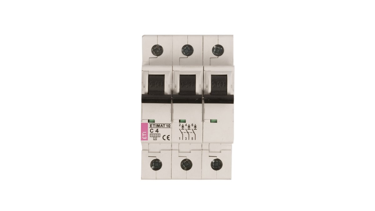 Leitungsschutzschalter 3P C 20A 10kA – ETIMAT10, Für Elektroinstallation, VDE-geprüft