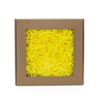 Wypełniacz papierowy pak żółty neon - 0,2 kg + box