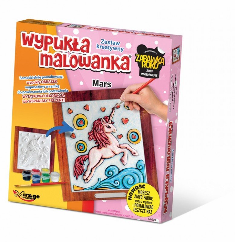 Wypukła kolorowanka Jednorożec Mars