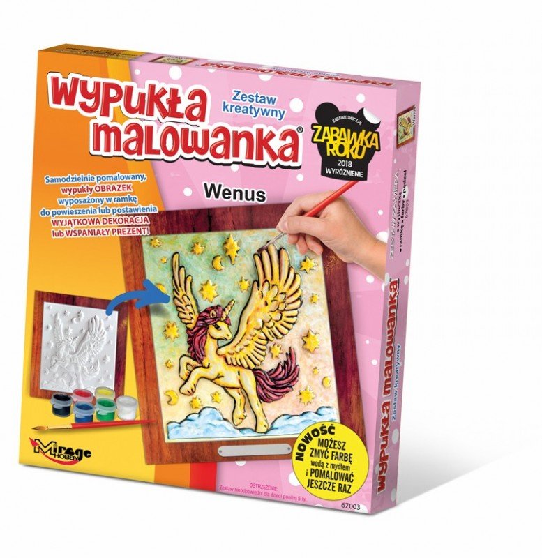 Wypukła kolorowanka Jednorożec Wenus
