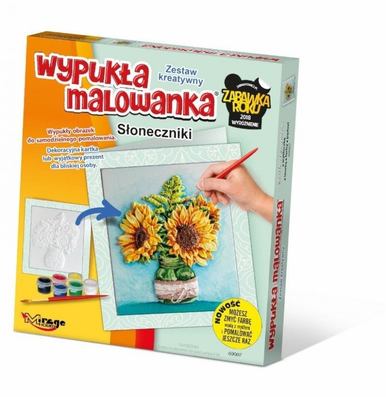 Wypukła malowanka Kwiaty słoneczniki