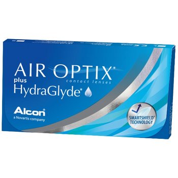 Wyrób medyczny, Air Optix, Plus HydraGlyde, Soczewki miesięczne -4.00, 3 szt. - Air Optix