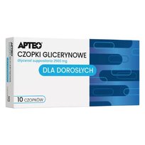 Wyrób medyczny, APTEO Czopki glicerynowe dla dorosłych 2500 mg, 10 szt. APTEO