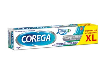 Wyrób medyczny, Corega, super mocny krem mocujący do protez zębowych Neutralny Smak, 70 g - Corega