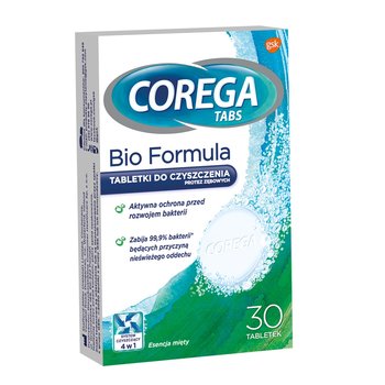 Wyrób medyczny, Corega, Tabs Bio Formula, Tabletki do czyszczenia protez zębowych, 30 tabl. - Corega