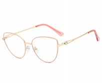 Wyrób medyczny, Damskie Okulary do Komputera Kocie oczy BLUE LIGHT