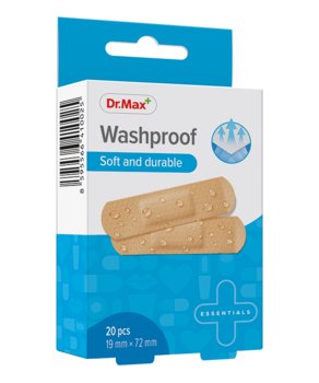 Wyrób medyczny, Dr.Max, Washproof, plastry opatrunkowe, 19x72 mm, 20 szt. - Inna marka