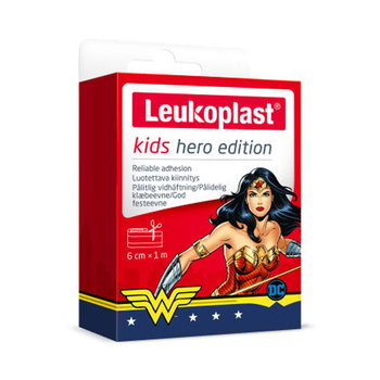 Wyrób medyczny, Essity Poland, Leukoplast Kids Hero Edition Plaster Z Opatrunkiem, 6Cm X 1M - Essity Poland