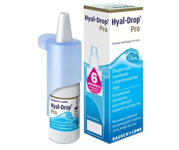 Wyrób medyczny, Hyal-Drop Pro, produkt nawilżający do oczu, 10 ml - Dr. Gerhard Mann