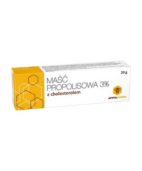 Wyrób medyczny, Maść propolisowa 3% z cholesterolem 20 g APIPOL FARMA - Apipol Farma