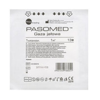 Wyrób medyczny, Pansomed, Gaza opatrunkowa jałowa 13 nitkowa, 1m², 1 szt.