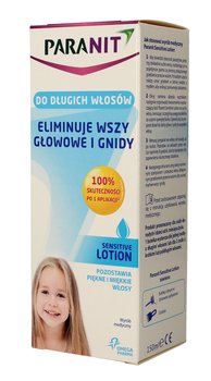 Wyrób medyczny, Paranit, Sensitive, lotion eliminujący wszy i gnidy do włosów długich, 150 ml - Paranit