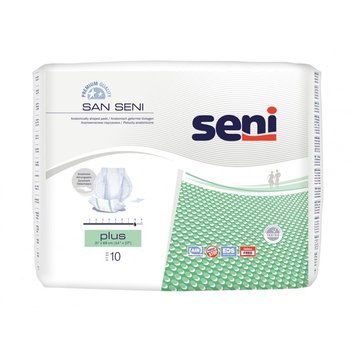 Wyrób medyczny, Pieluchy anatomiczne San Seni Plus 37x69cm 10 szt. - Seni