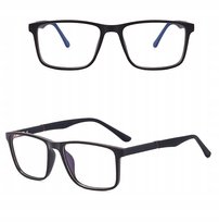 Wyrób medyczny, Stylion, Solidne Męskie Okulary Zerówki Do Komputera Blue Light Uv Oprawki Flexy