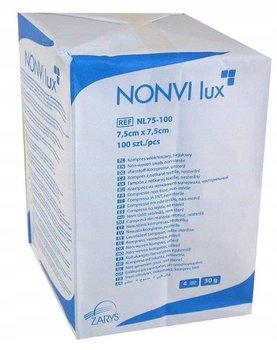 Wyrób medyczny, Zarys, Kompresy Włókninowe Niejałowe 7,5cm x 7,5cm, 100szt - Zarys
