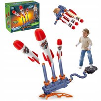 Wyrzutnia Rakiet Piankowych Stojąca/Ręczna Zabawka Pompka Pneumatyczna 2w1